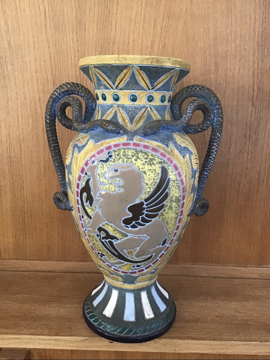 Grand Vase Amphore Art Deco Amphora