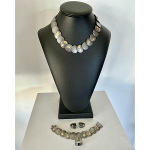 Parure en argent, or? et diamants vintage