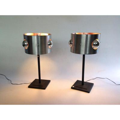 Pair Of Lamp Space Age