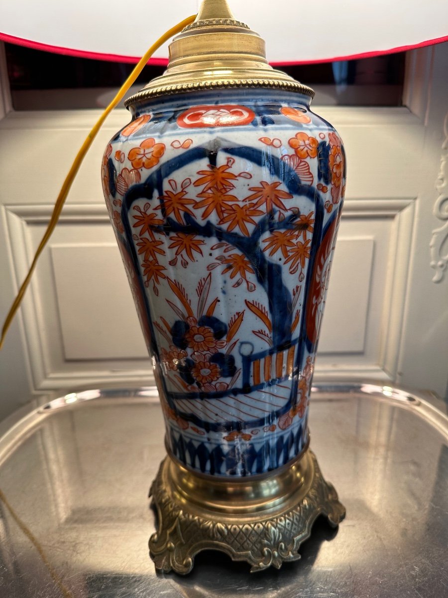 Lampe Porcelaine D’ Imari Japon XIX ème.-photo-1