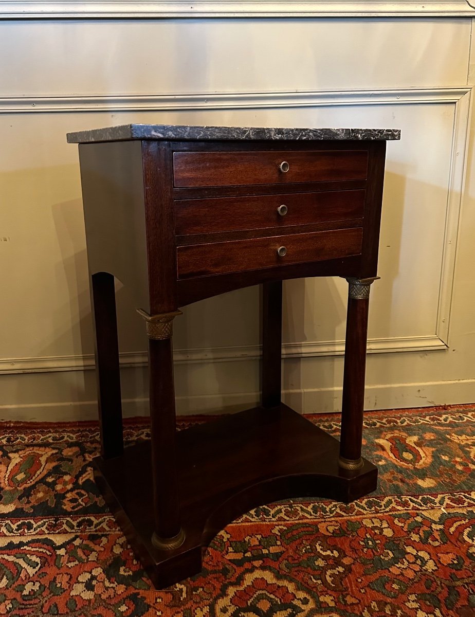 Empire Style Mahogany Bedside-photo-2