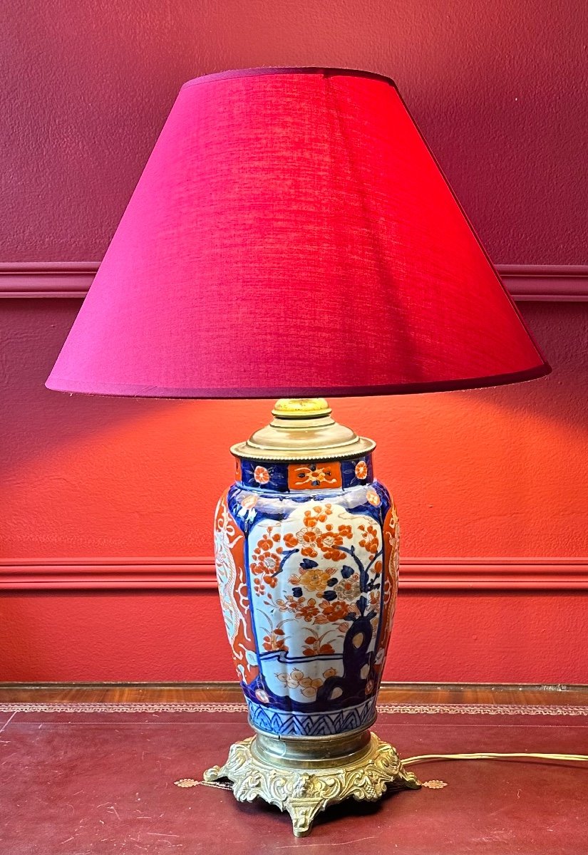 Imari Porcelain Lamp (japan) XIX