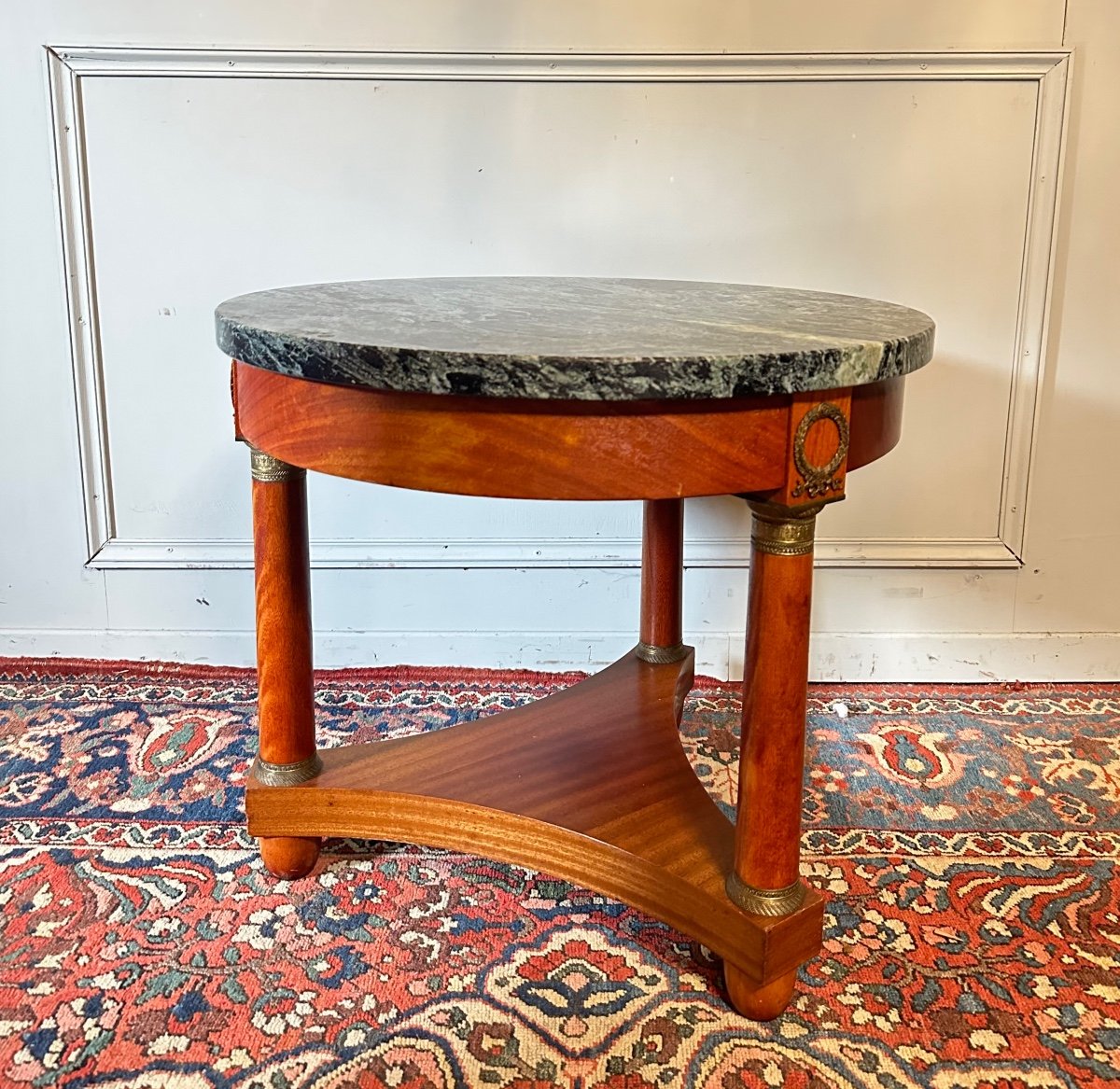 Empire Style Mahogany Pedestal Table.-photo-4