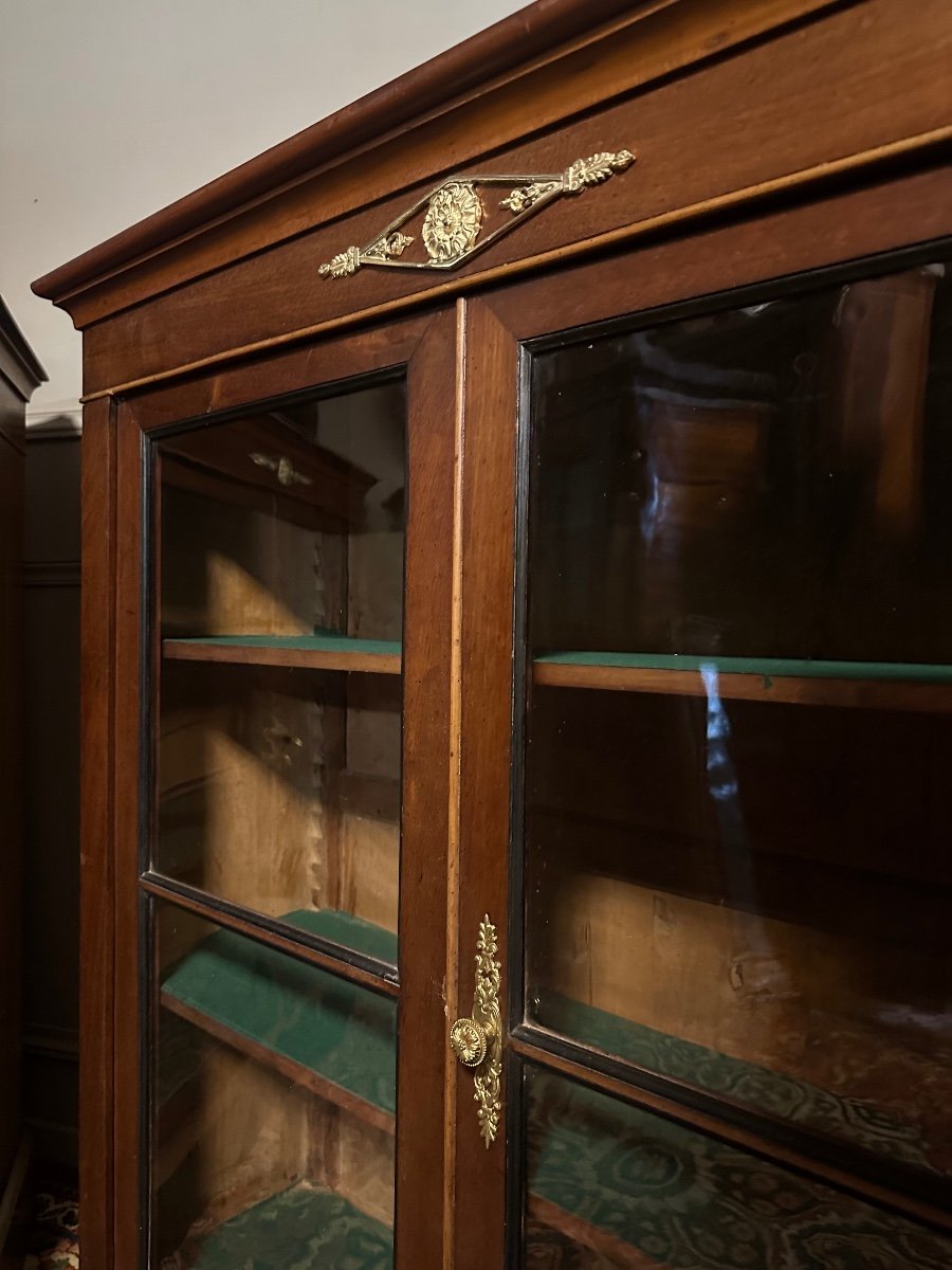 Pair Of Low Bookcases From The Directoire Period. -photo-5