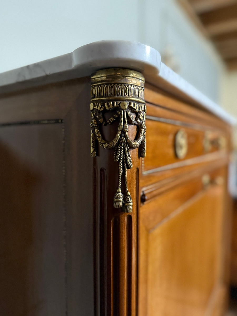 Louis XVI Style Mahogany Secretary. -photo-3