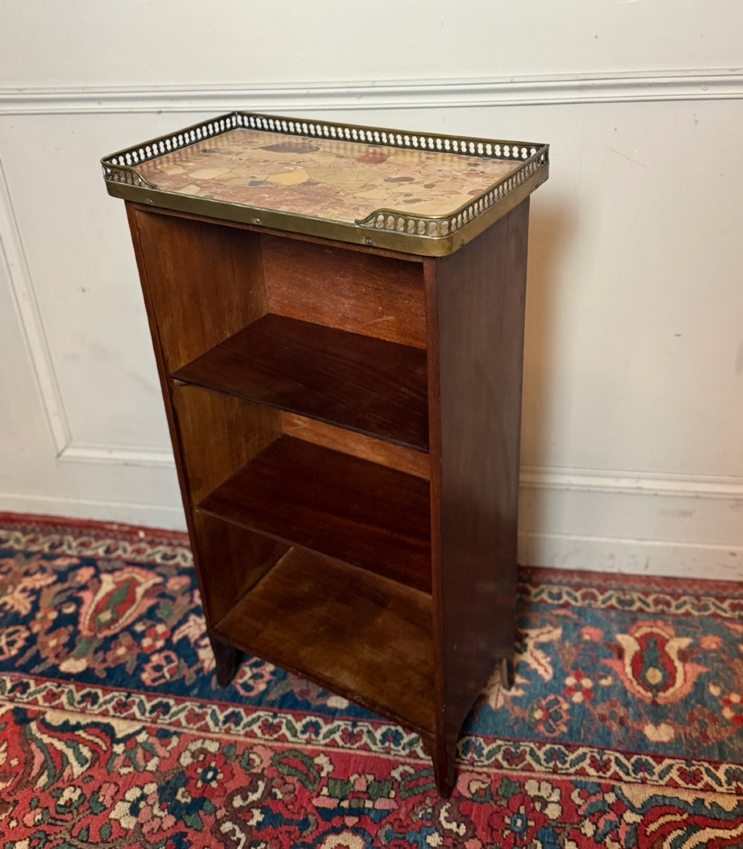 Small Louis XV Transitional Style Bookcase/bookcase, In Mahogany. -photo-2