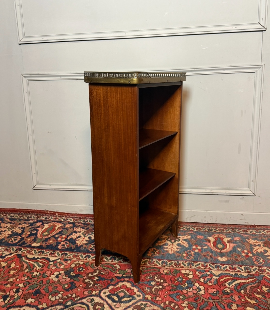 Small Louis XV Transitional Style Bookcase/bookcase, In Mahogany. -photo-4