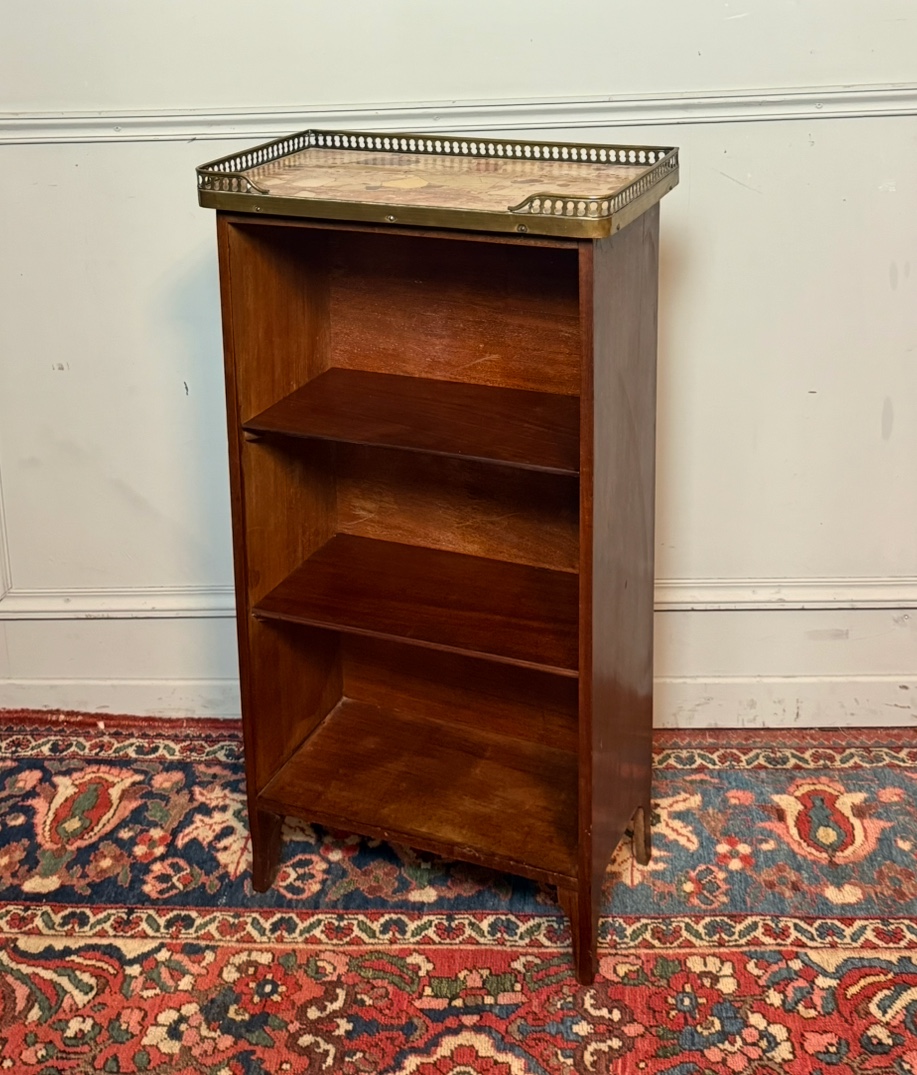 Small Louis XV Transitional Style Bookcase/bookcase, In Mahogany. 