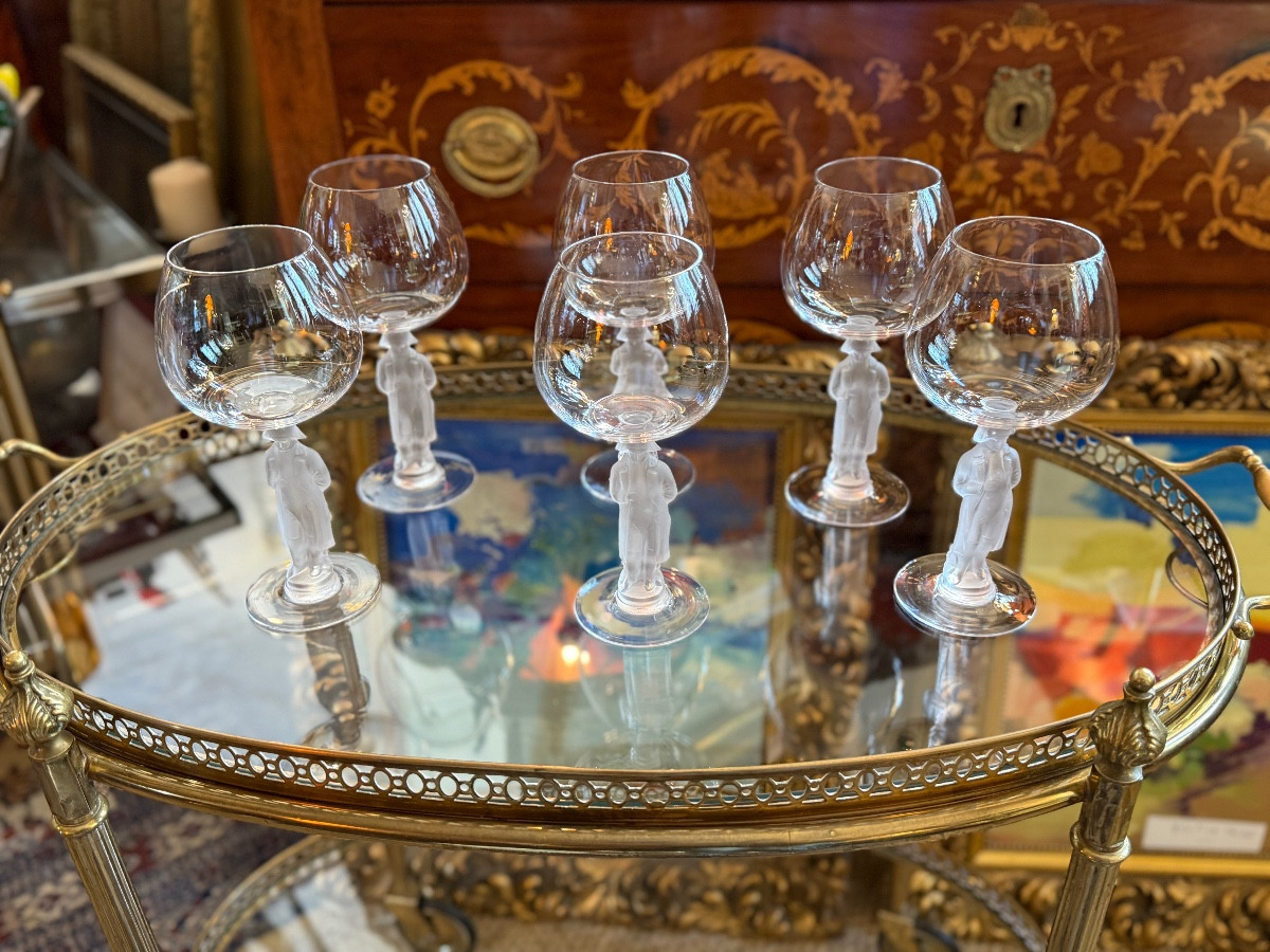 Six verres Napoléon Bonaparte. -photo-2