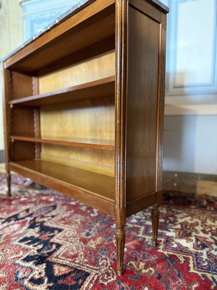 Bibus / bibliothèque de style Louis XVI  en acajou. -photo-4