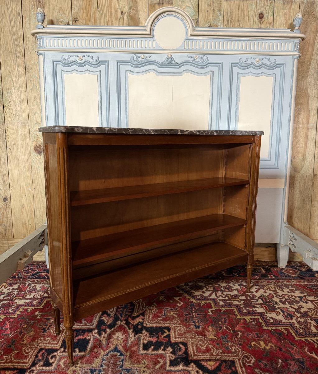 Bibus / bibliothèque de style Louis XVI  en acajou. 