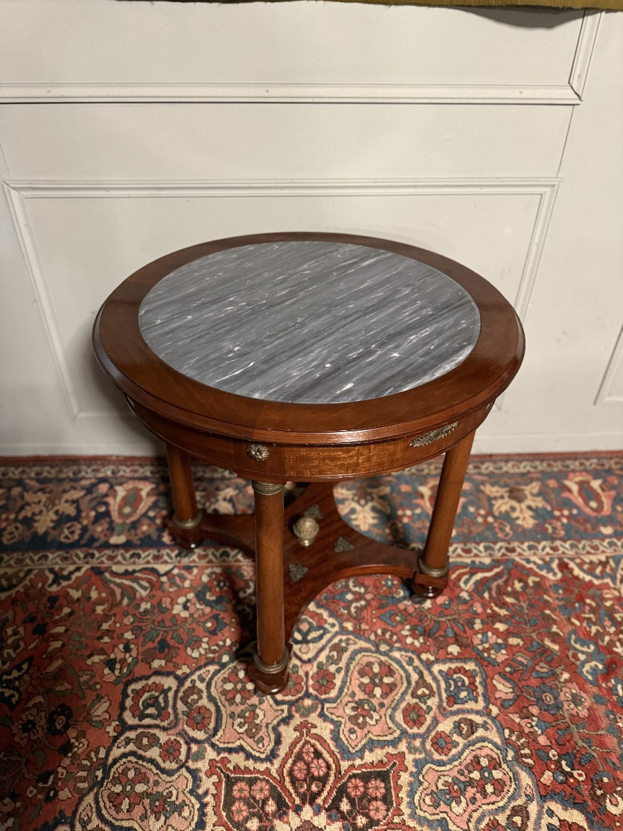 Empire Style Mahogany Pedestal Table. -photo-2