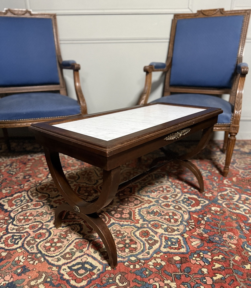 Empire Style Mahogany Coffee Table.-photo-2