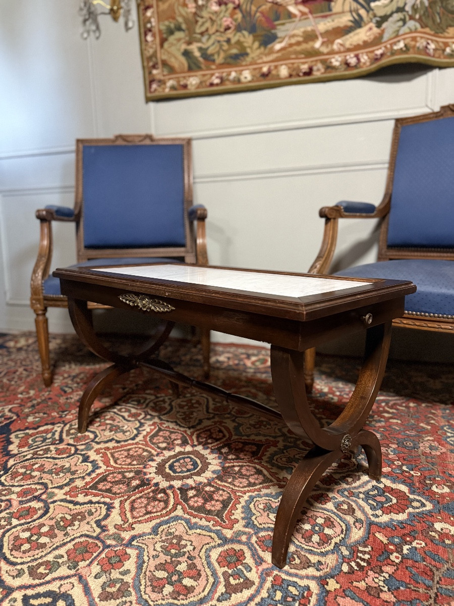 Empire Style Mahogany Coffee Table.-photo-1