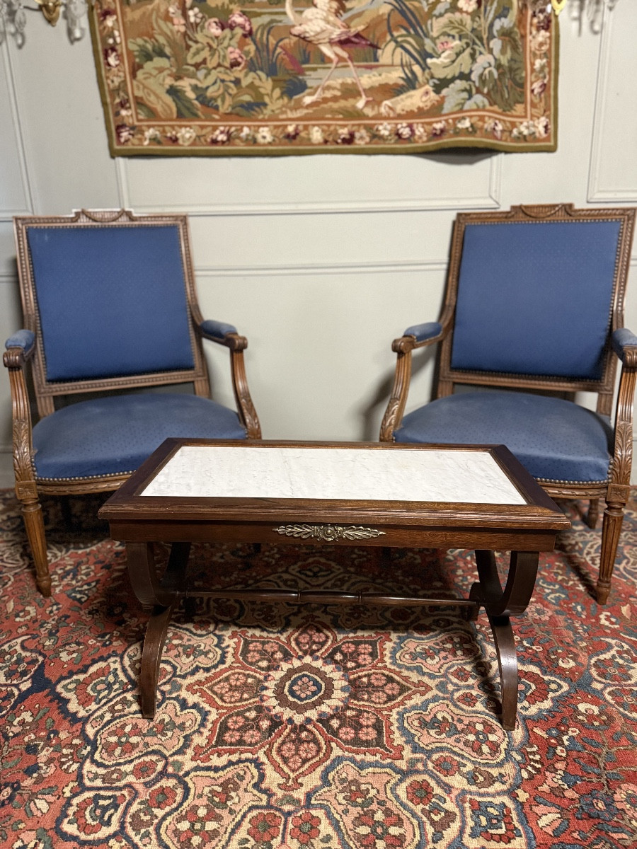 Empire Style Mahogany Coffee Table.