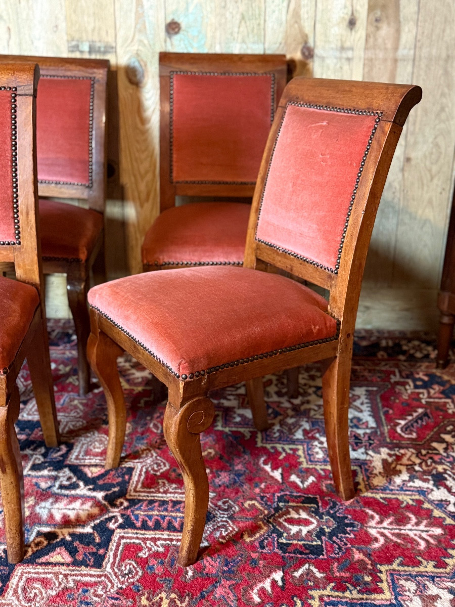 Set Of Six Empire Period Chairs. -photo-2