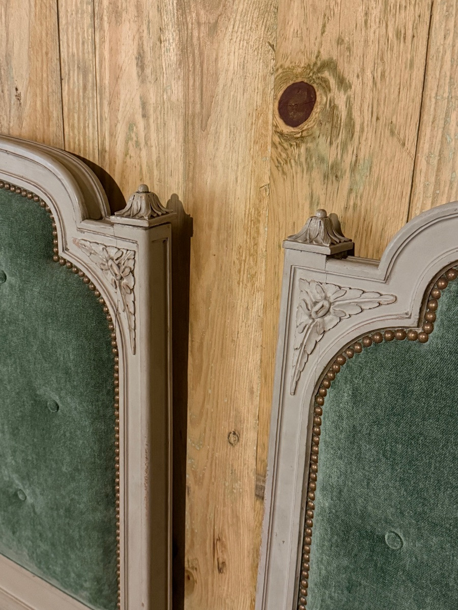 Paire de lits Louis XVI - époque XX ème -photo-2