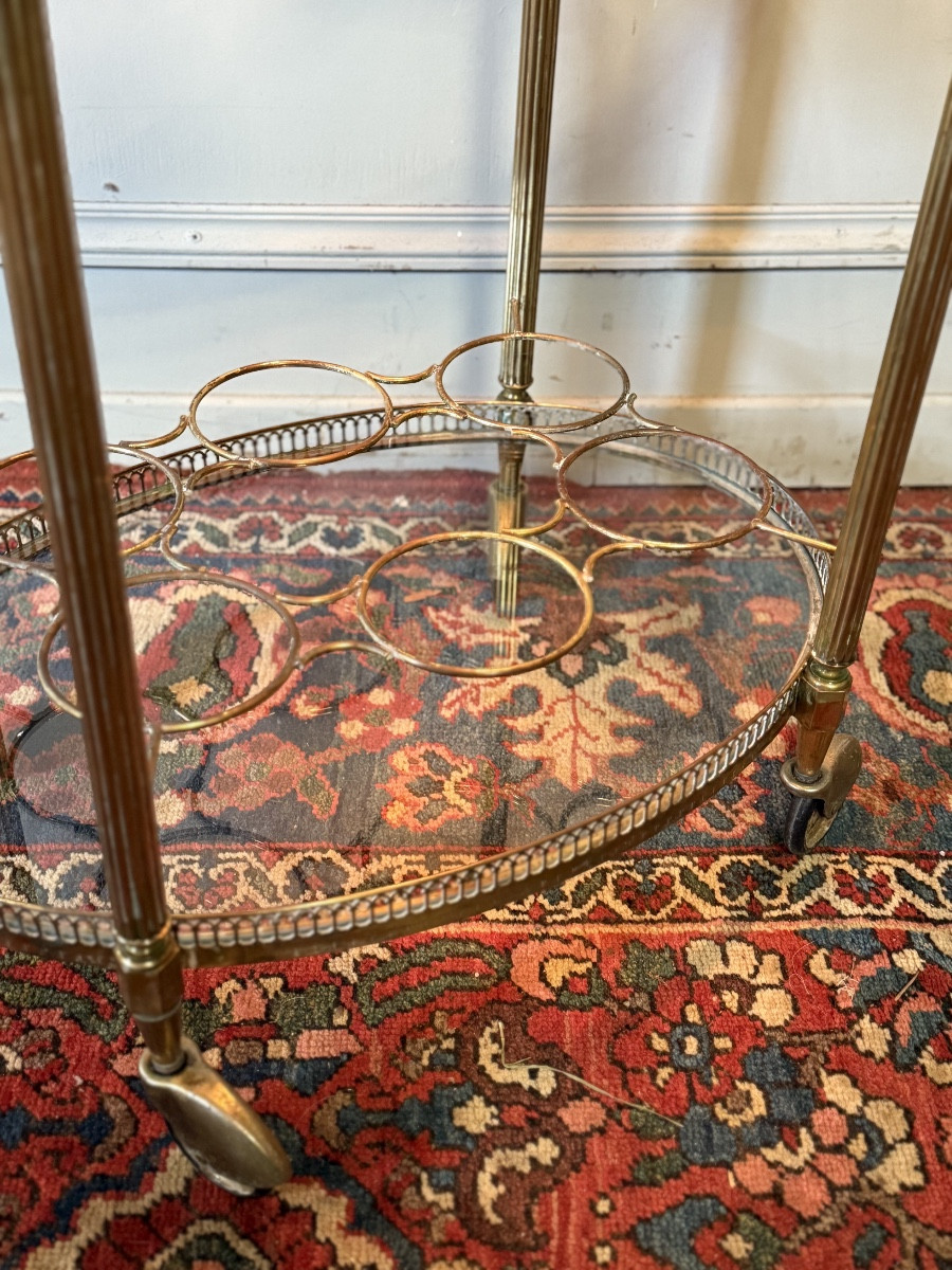 Oval Rolling Table, Neo-classical Style. Baguès Company. -photo-1