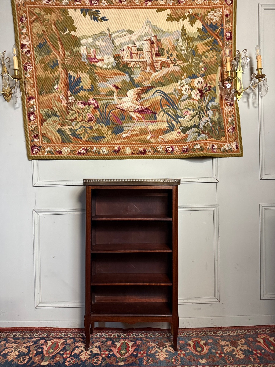 Bibus de style transition Louis XV Louis XVI en acajou époque  XX ème -photo-2