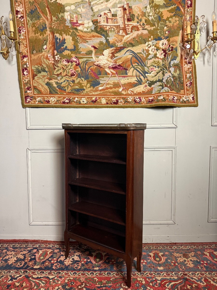 Bibus de style transition Louis XV Louis XVI en acajou époque  XX ème -photo-2