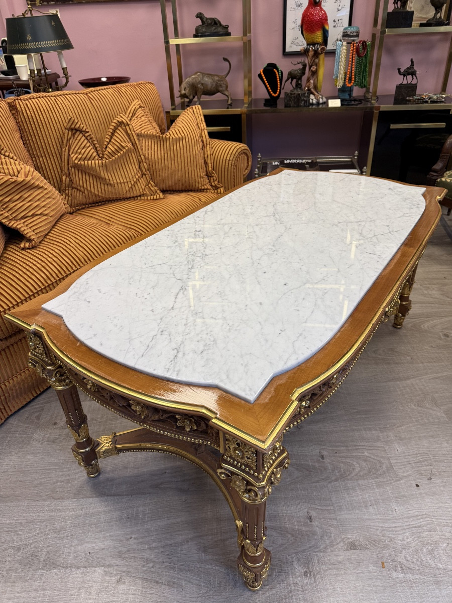 Louis XVI Style Coffee Table. -photo-4