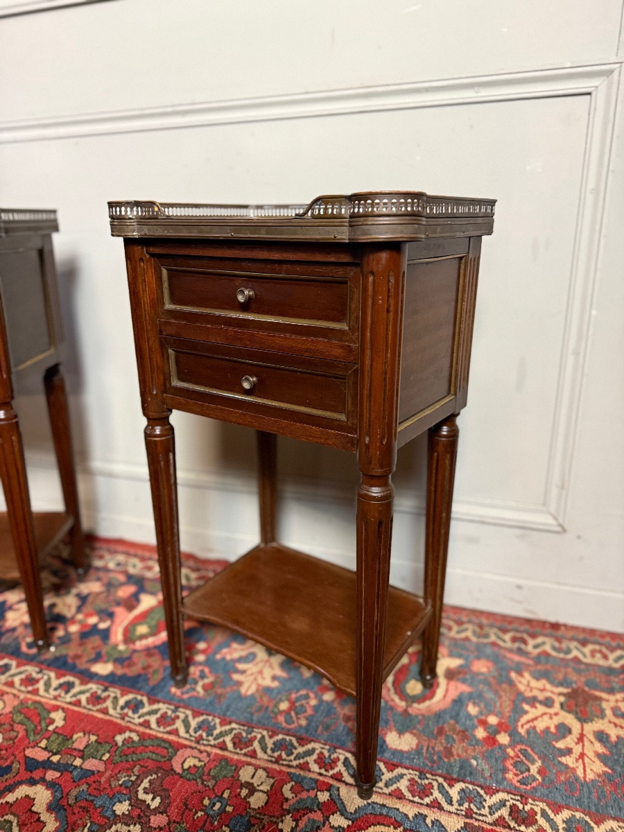 Paire de chevets Louis XVI époque XX ème -photo-3