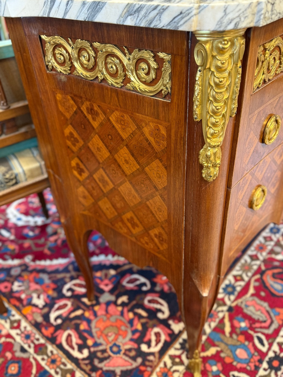 Transitional Style Chest Of Drawers With Raised Projection, Stamped R.roessle-photo-2