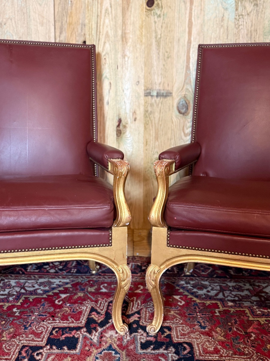 Paire de fauteuils Régence -photo-2