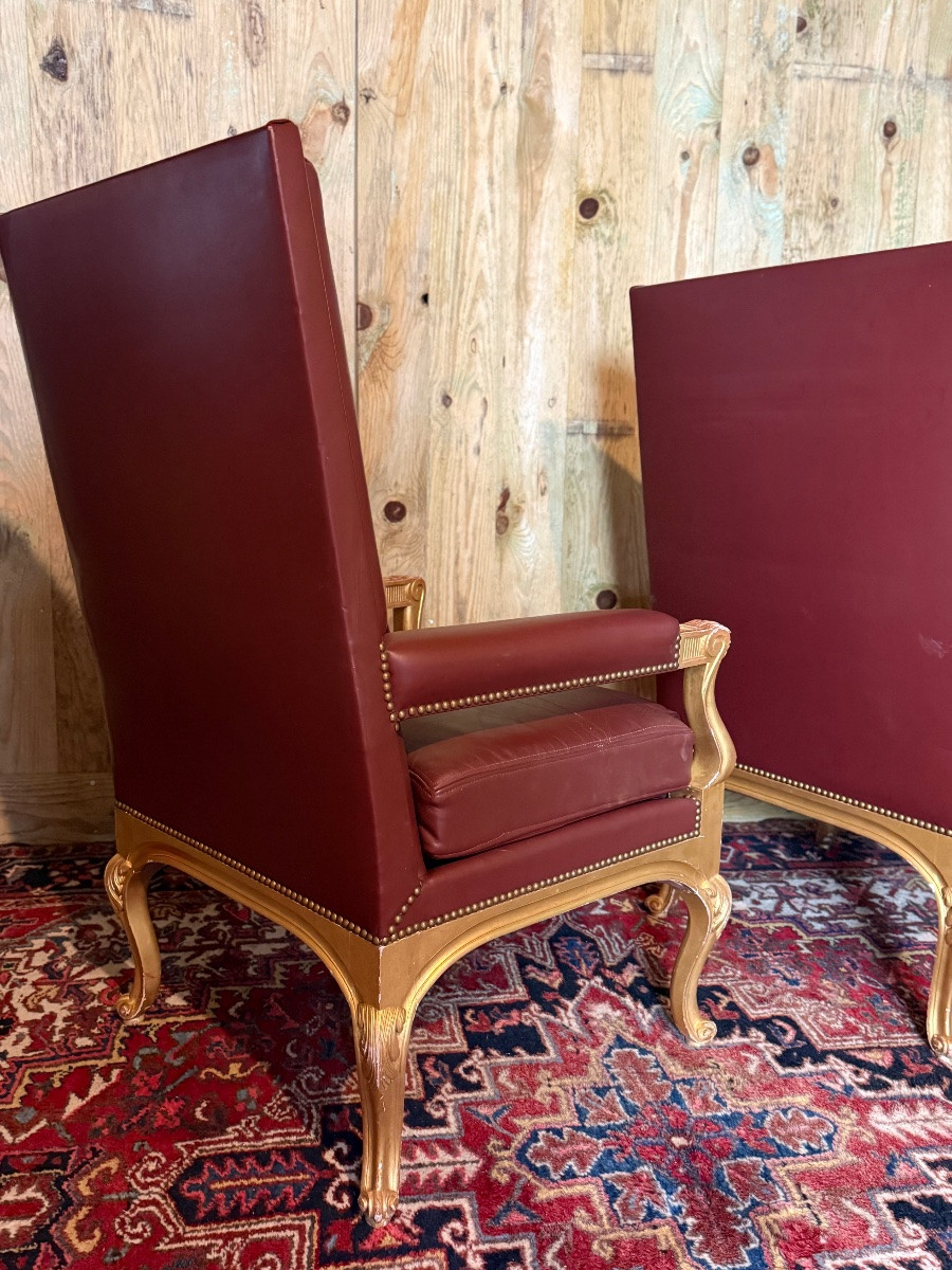 Paire de fauteuils Régence -photo-2