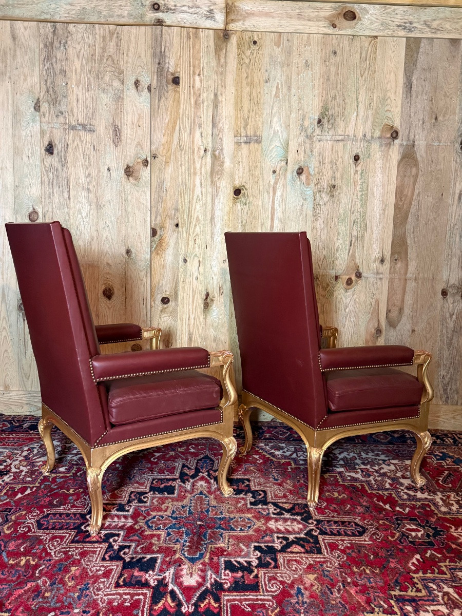 Paire de fauteuils Régence -photo-3