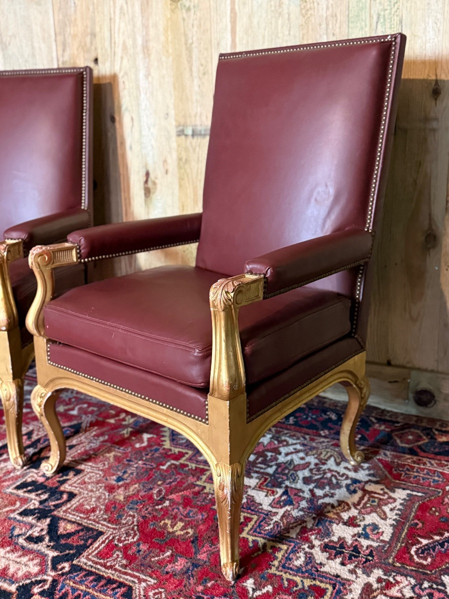 Paire de fauteuils Régence -photo-6