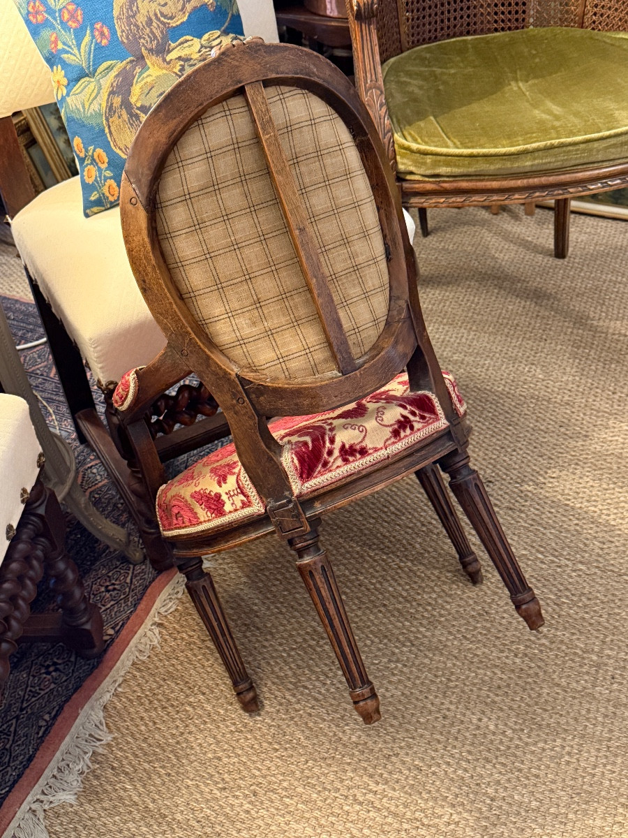 Petit fauteuil d'enfant d'époque Louis XVI. -photo-3