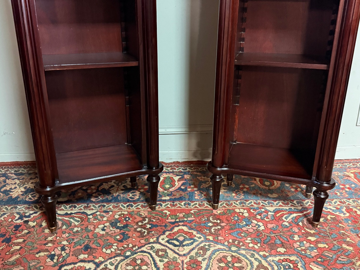 Pair Of Louis XVI Style Bookcases From The 20th Century -photo-4
