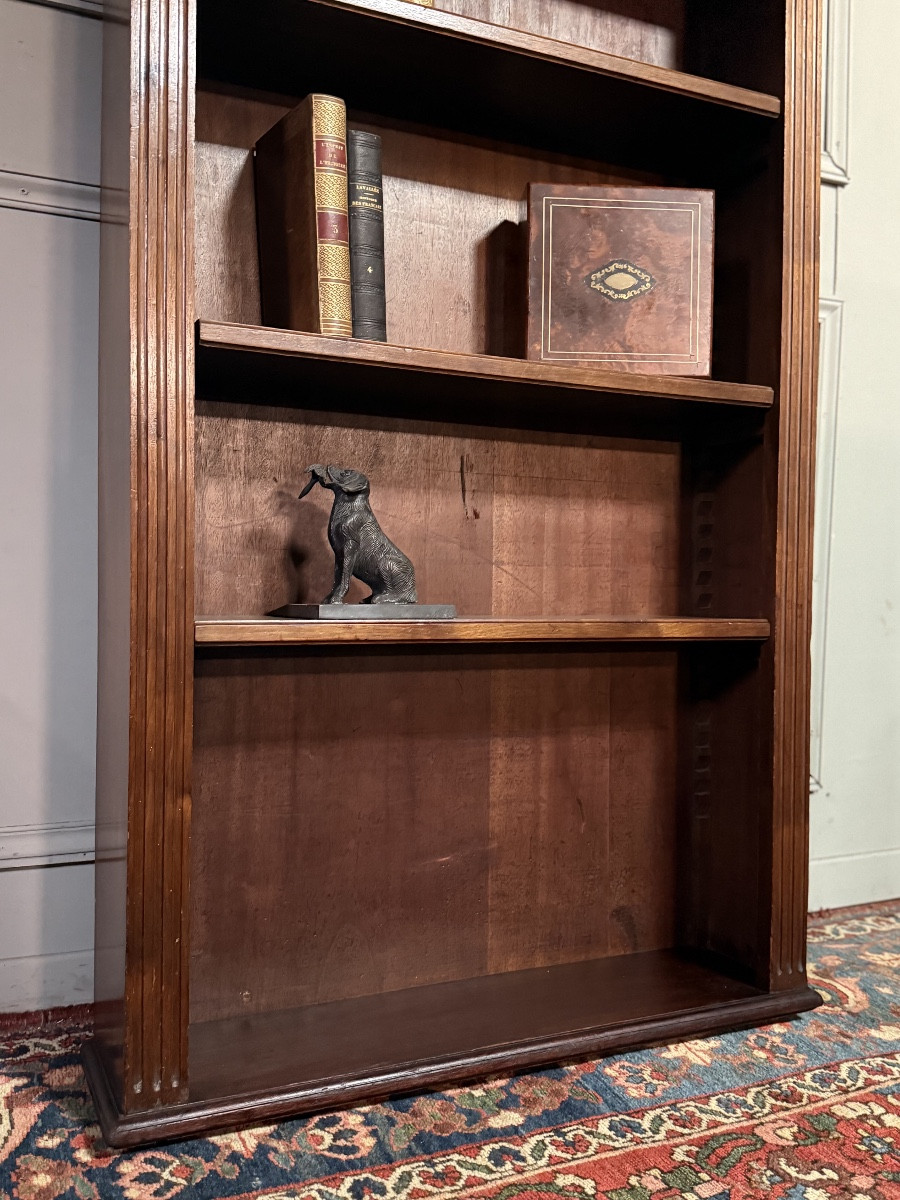 Bibus / bibliothèque de style louis XVI en acajou. -photo-1