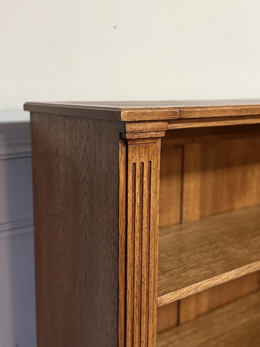Louis XVI Style Bookcase In Light Oak. -photo-1