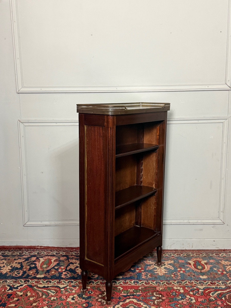 Small Louis XVI Style Mahogany Bookcase/library. -photo-2