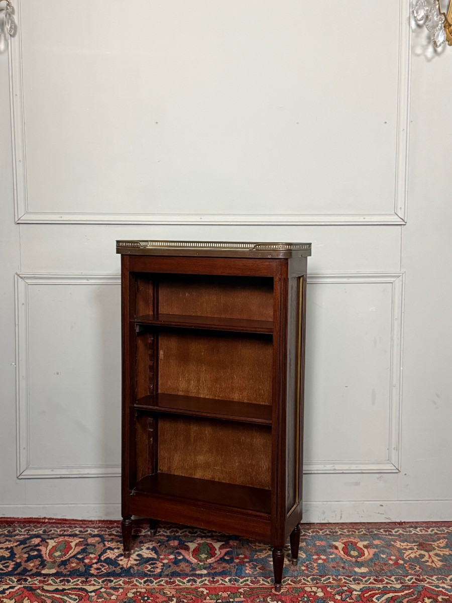 Small Louis XVI Style Mahogany Bookcase/library. -photo-2