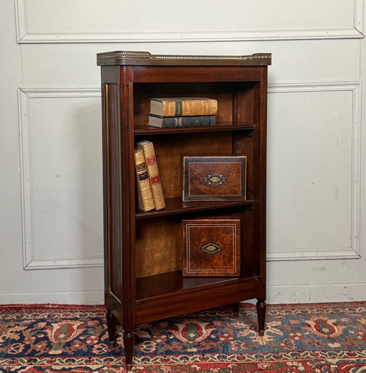 Small Louis XVI Style Mahogany Bookcase/library. 