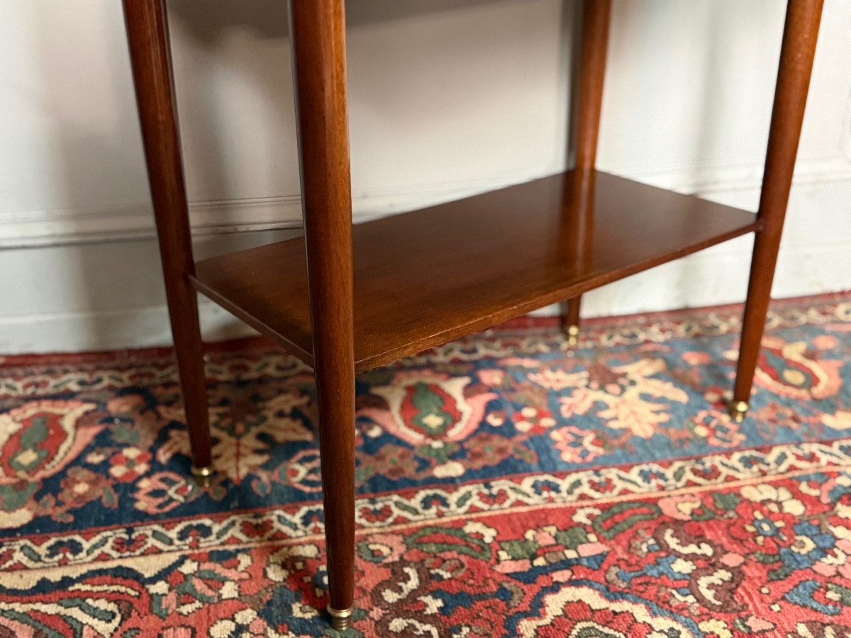 Louis XVI Style Mahogany Bedside Table/chest Of Drawers-photo-4