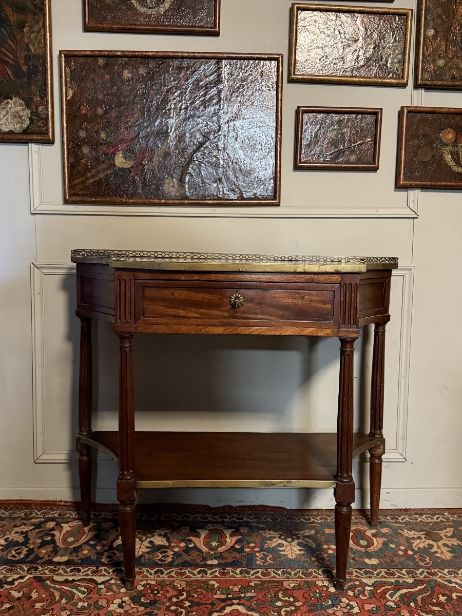Louis XVI Period Mahogany Console Table. -photo-2