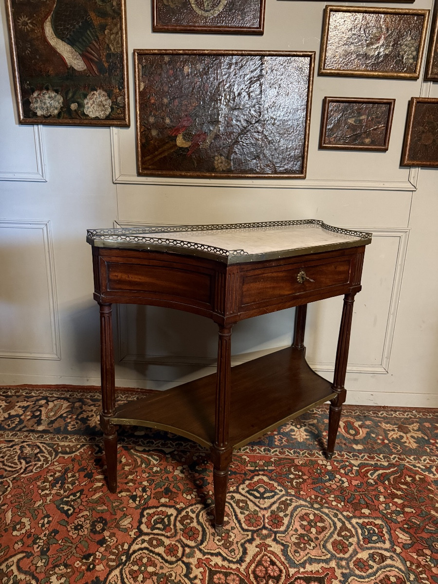 Louis XVI Period Mahogany Console Table. -photo-4