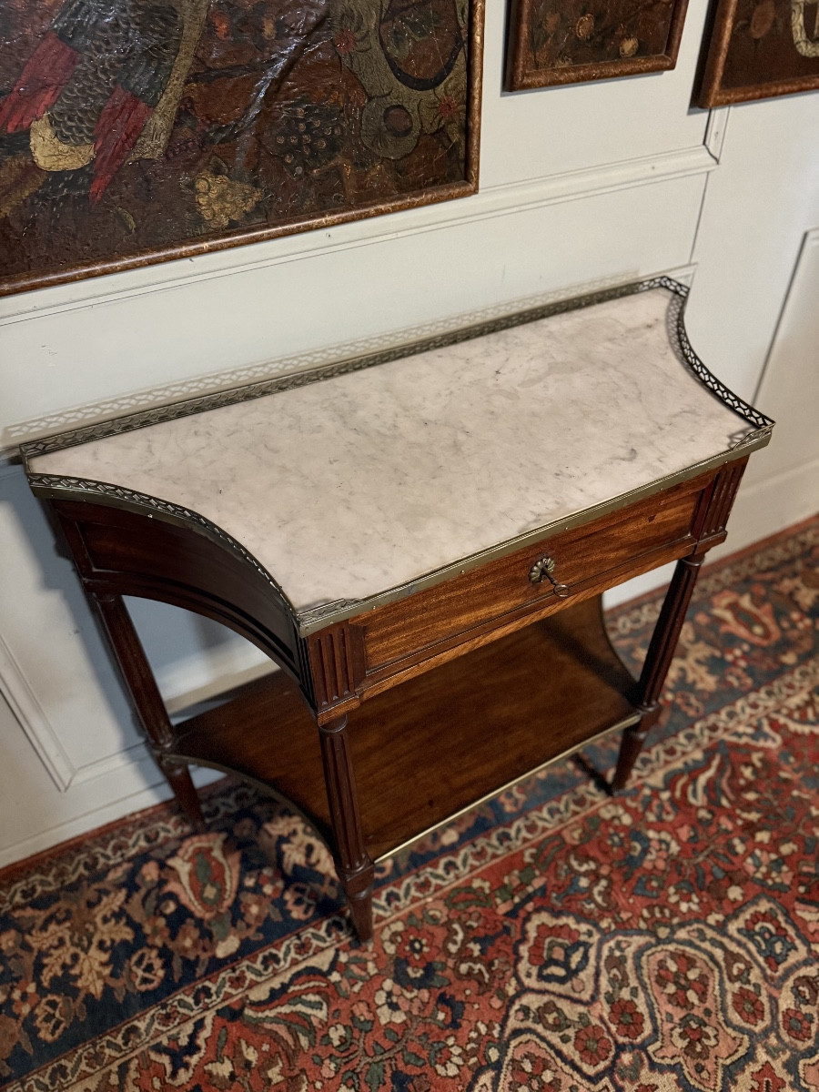 Louis XVI Period Mahogany Console Table. -photo-2