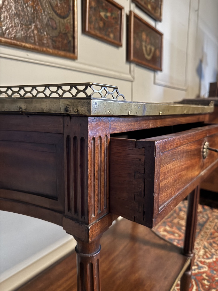 Louis XVI Period Mahogany Console Table. -photo-3
