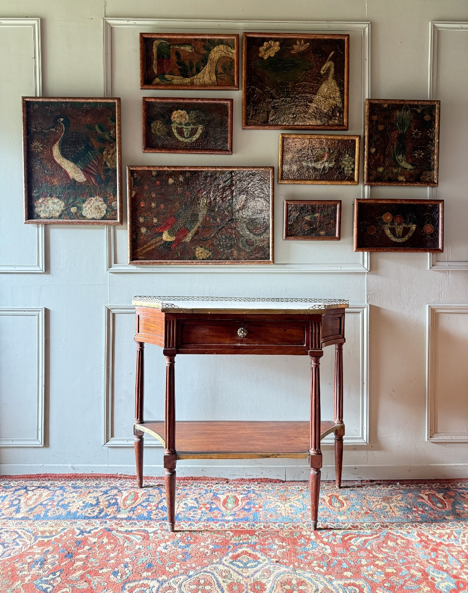 Louis XVI Period Mahogany Console Table. 