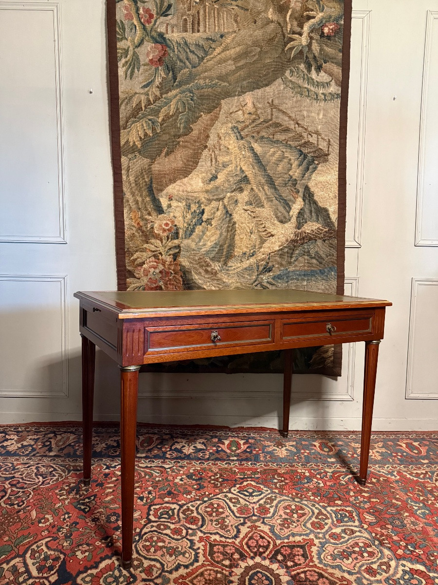 Louis XVI Style Mahogany Desk-photo-2