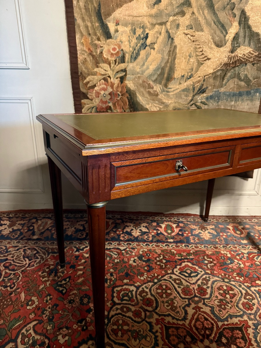 Louis XVI Style Mahogany Desk-photo-3
