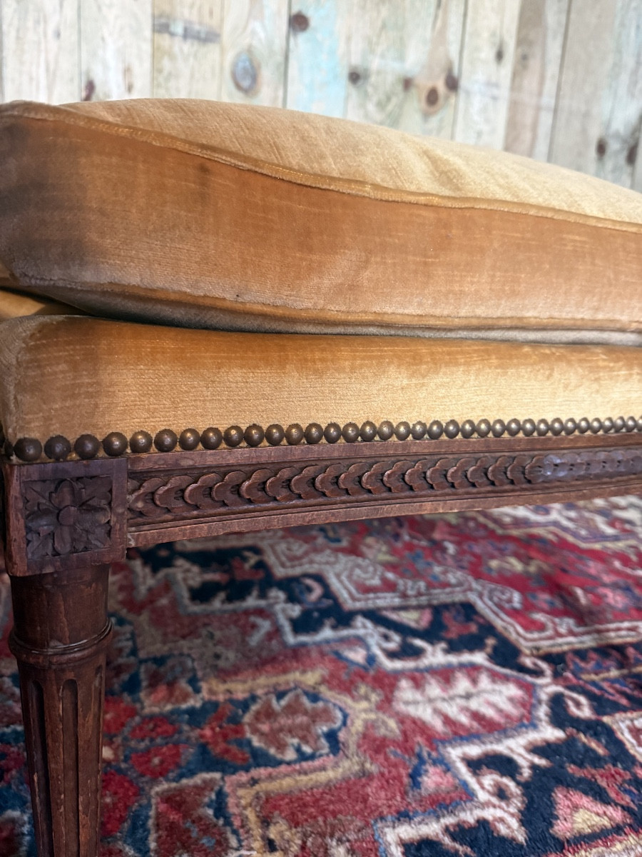 Duchesse Brisée In The Louis XVI Style In Natural Wood.-photo-3