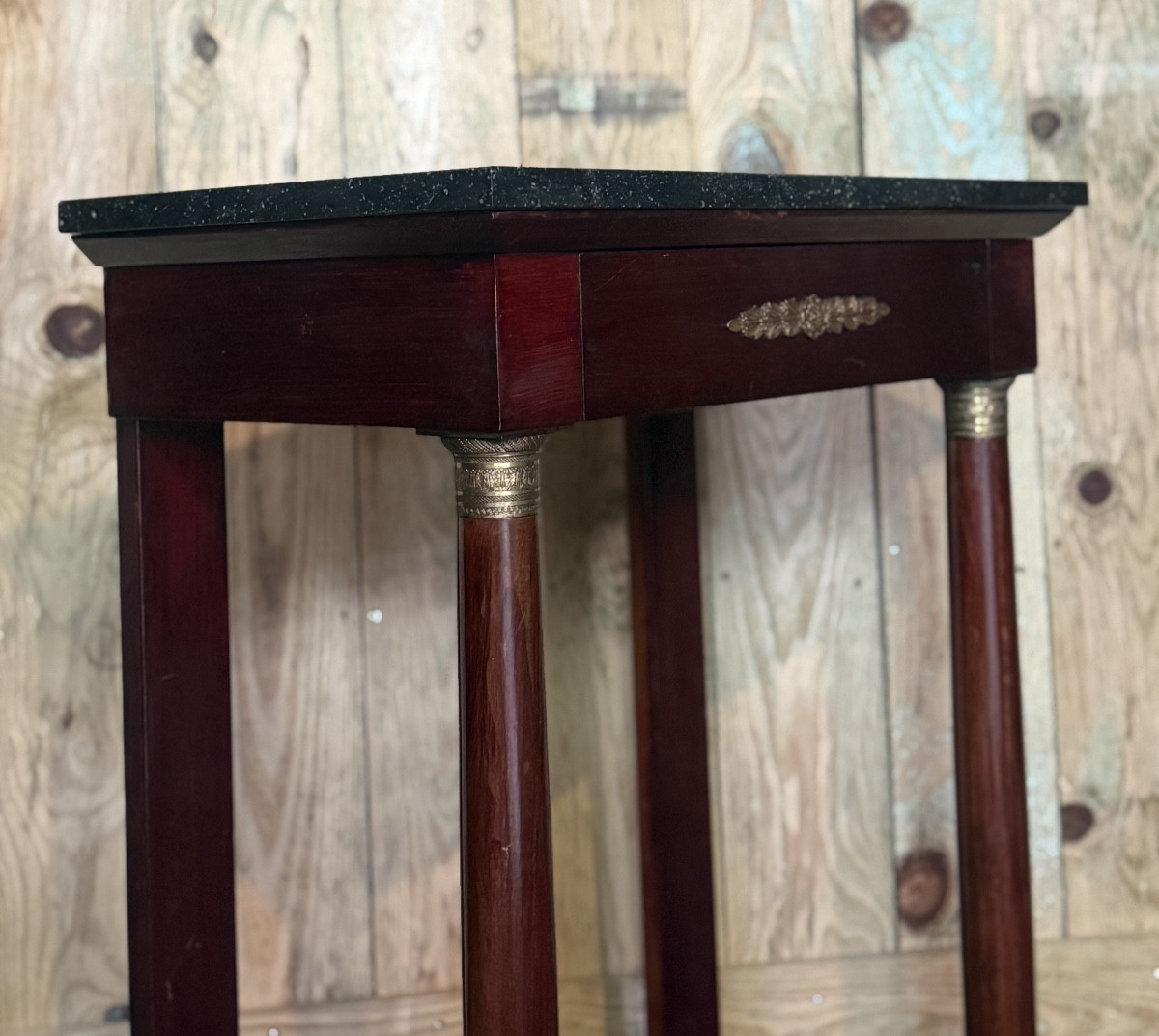 Console de style Empire en acajou. -photo-3
