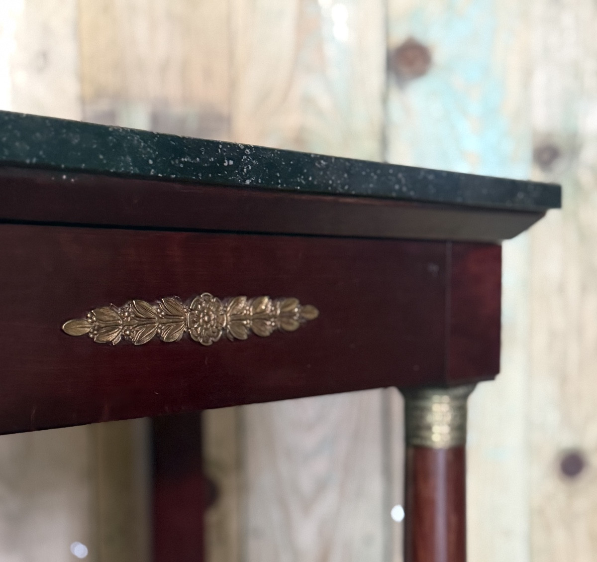Console de style Empire en acajou. -photo-4