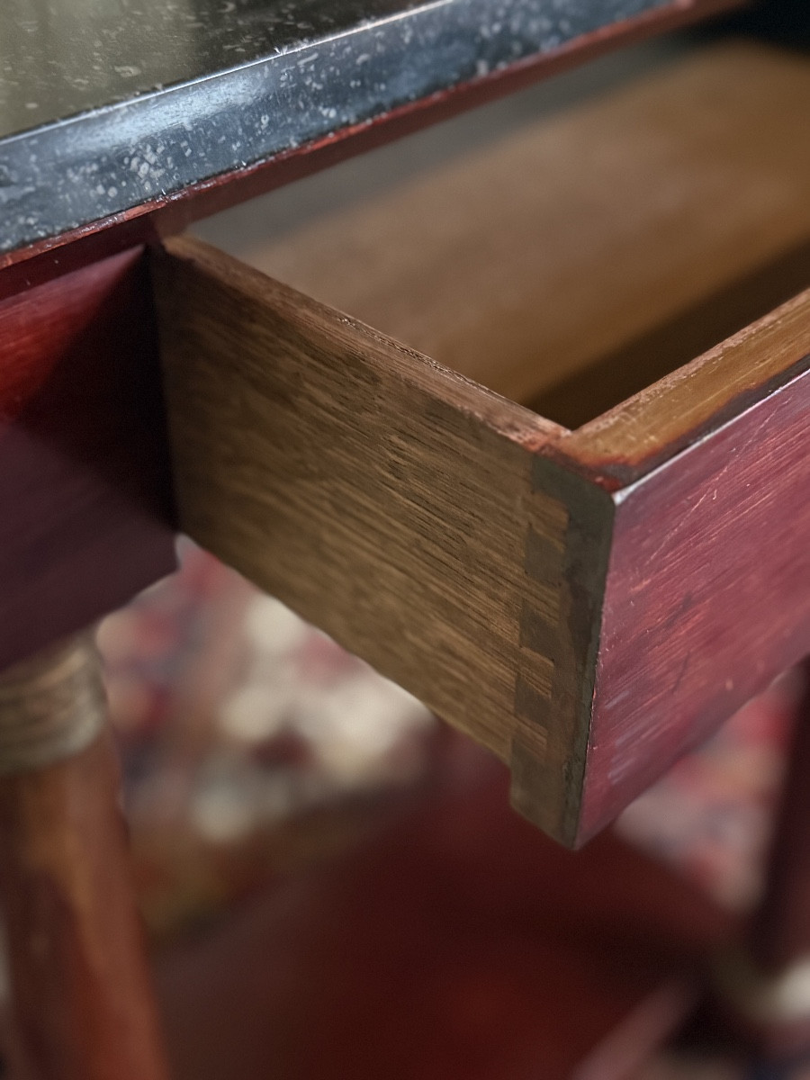 Console de style Empire en acajou. -photo-1